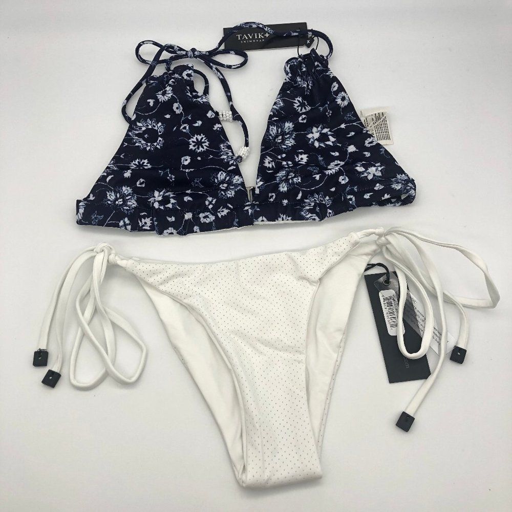 New Tavik Blue & White Bikini - Size XS